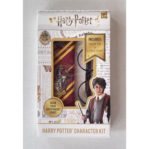 New Harry Potter Character Costume Kit w/ Tie And Glasses - Picture 1 of 4